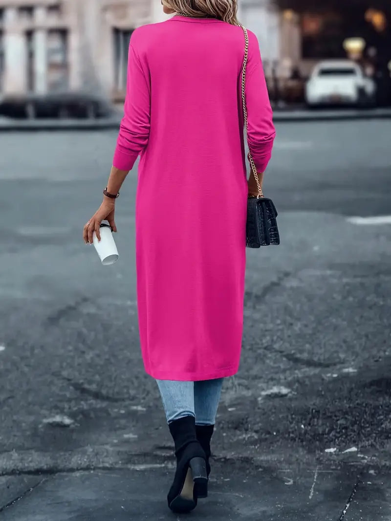 Damen Modischer Cardigan mit Offener Vorderseite für Einen Gemütlichen Komfort