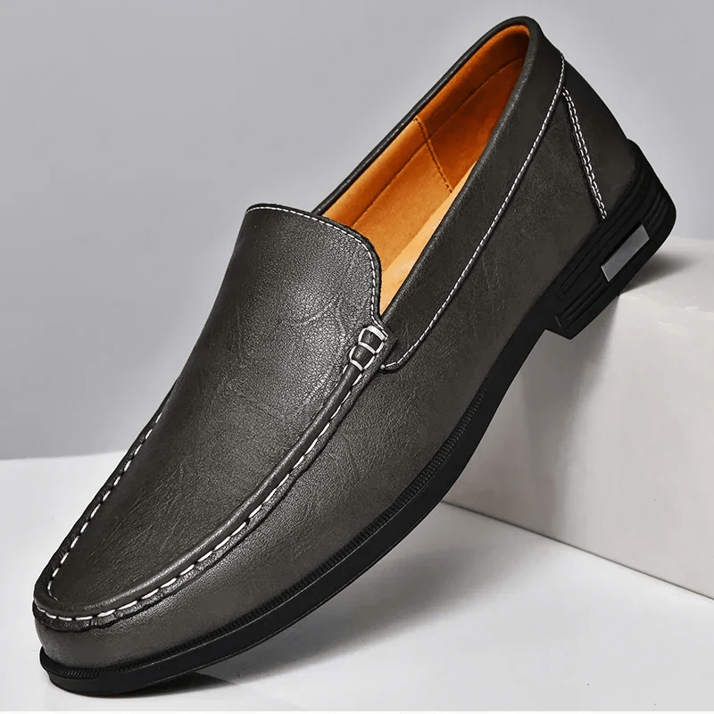 Leder-Slipper