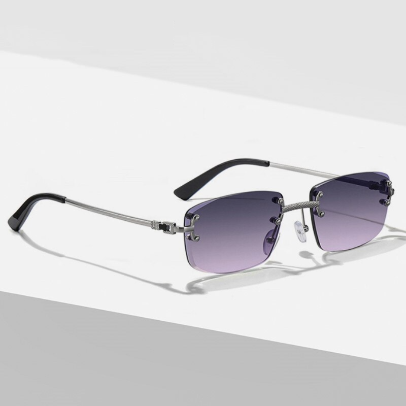 Sonnenbrille Randlos Quadratisch Elegant