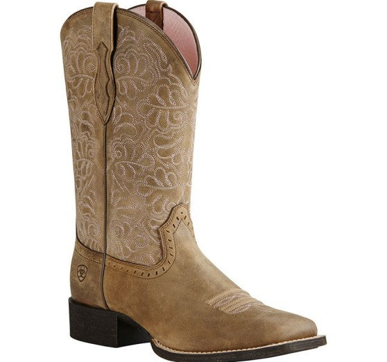 Damen Cowboystiefel mit elegantem Muster und robustem Absatz Fudus