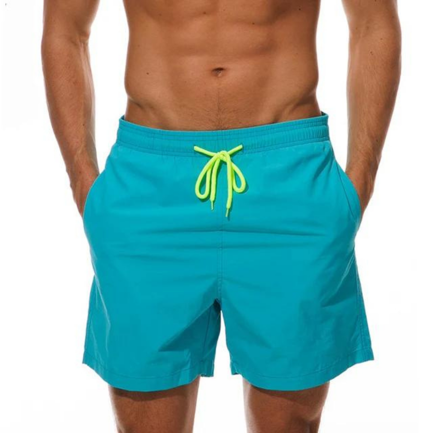 Fudus Herren Elastische Schwimmshorts - Leichte Schnell trocknende Shorts