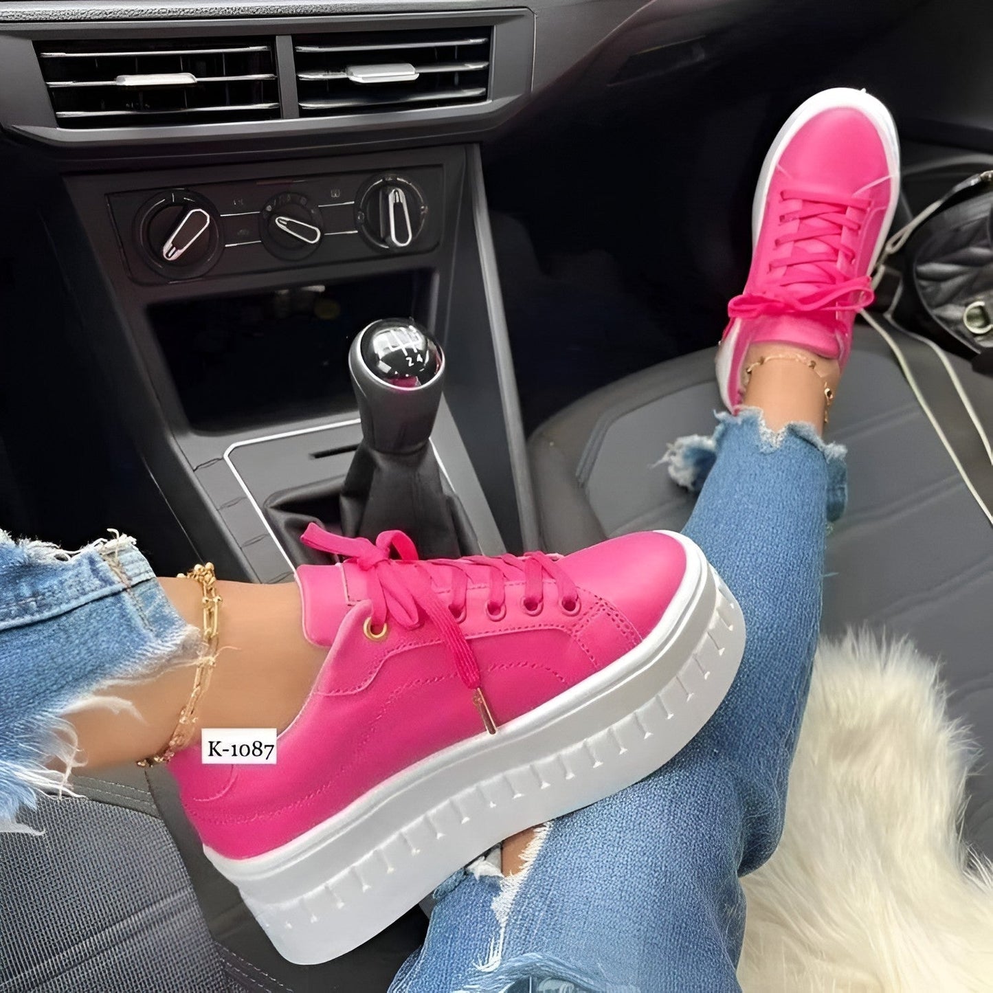 Jessie - Sneaker mit dicker Sohle zum Schnüren