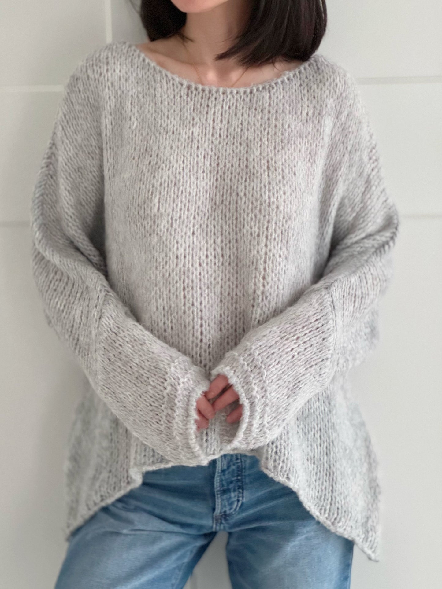Damen Gemütlicher Strickpullover Für Alltag Und Freizeit