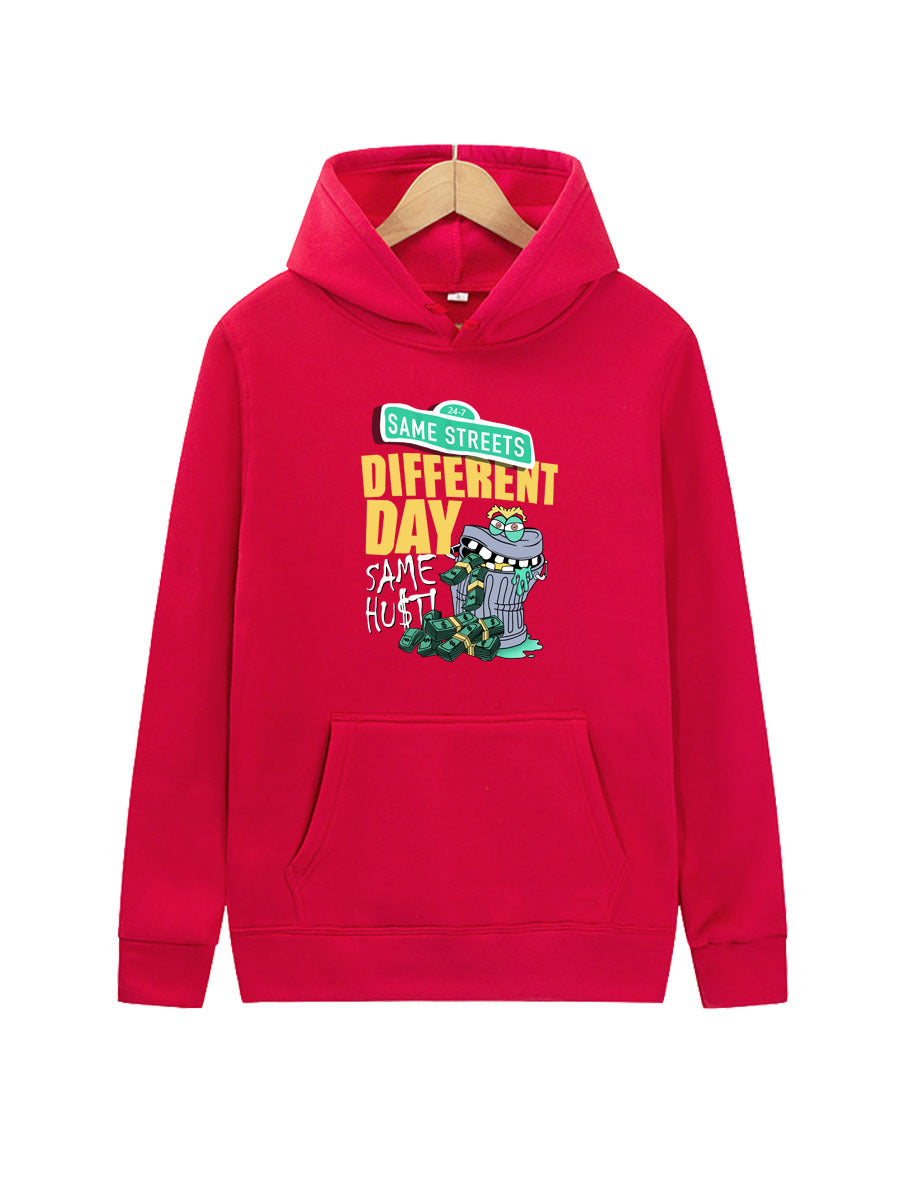 Damen Kapuzenpullover mit kreativem Print Fudus