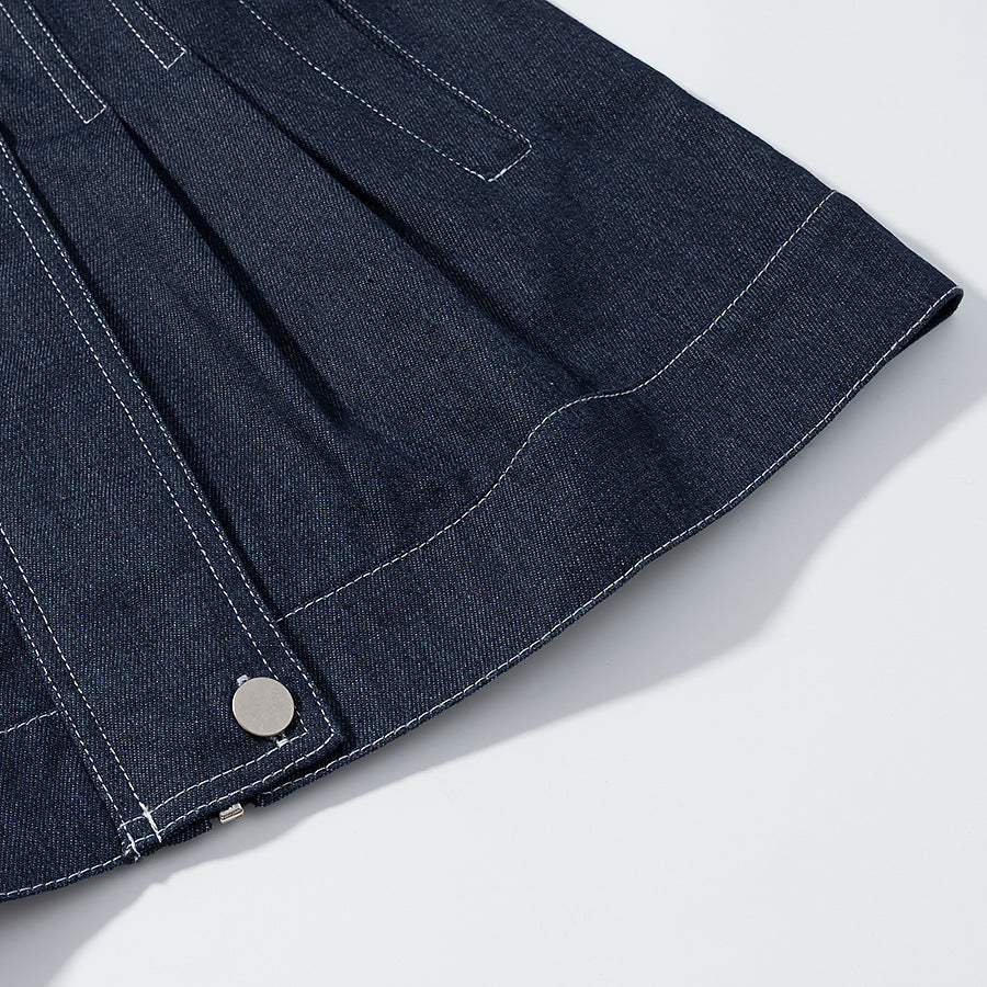 Damen Jeansjacke im lässigen Oversized-Schnitt mit praktischen Taschen Fudus