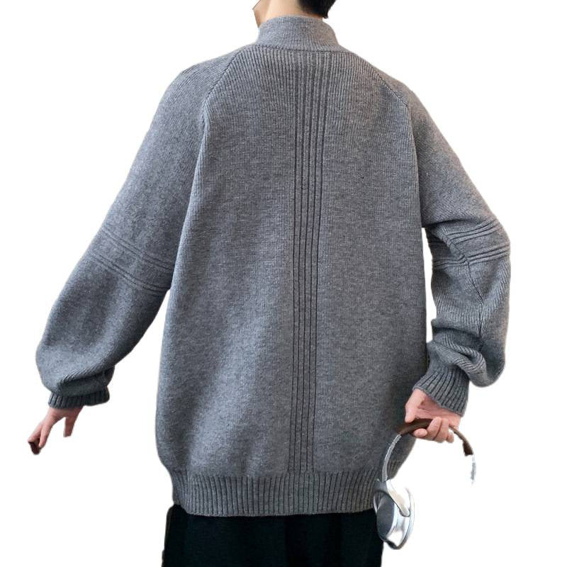 Damen Kapuzenpullover mit hohem Kragen und praktischem Reißverschluss Fudus