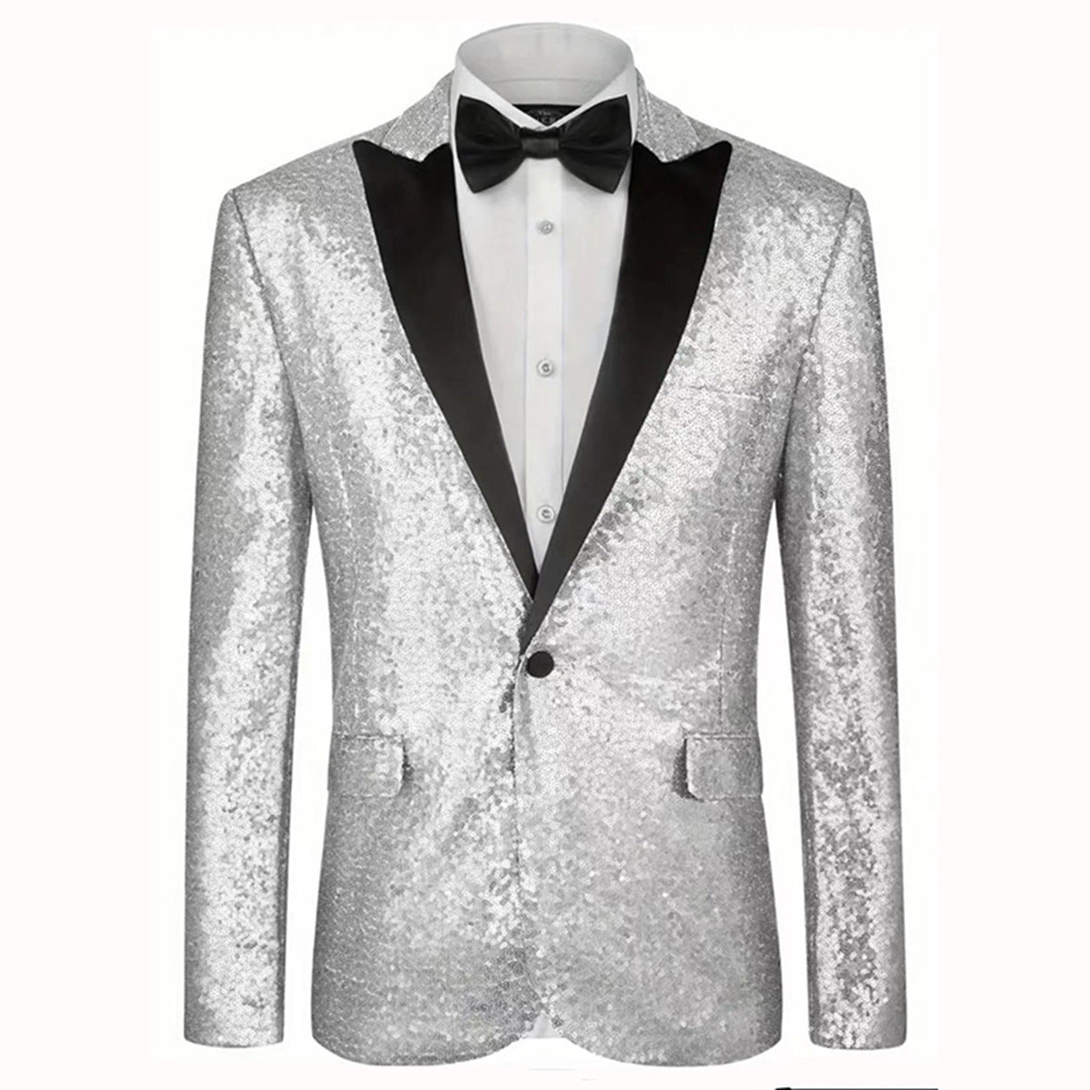 Herren schimmerndes Pailletten-Anzugset Fudus