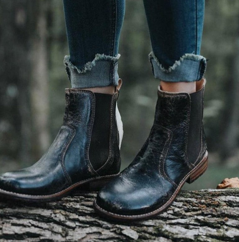 Damen Elegante Chelsea Boots aus hochwertigem Leder Fudus