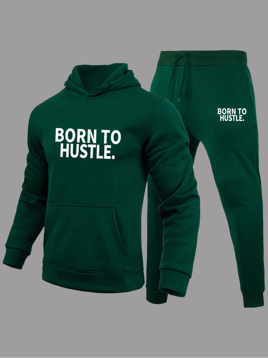 Herren Trainingsanzug mit modernem motivierendem Schriftzug Fudus