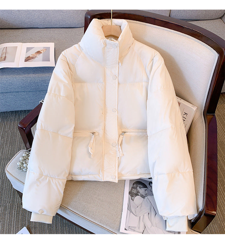 Damen Leichte Steppjacke mit hohem Kragen und praktischen Taschen Fudus