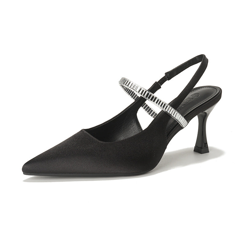 Damen Elegante Sling Pumps Riemchen