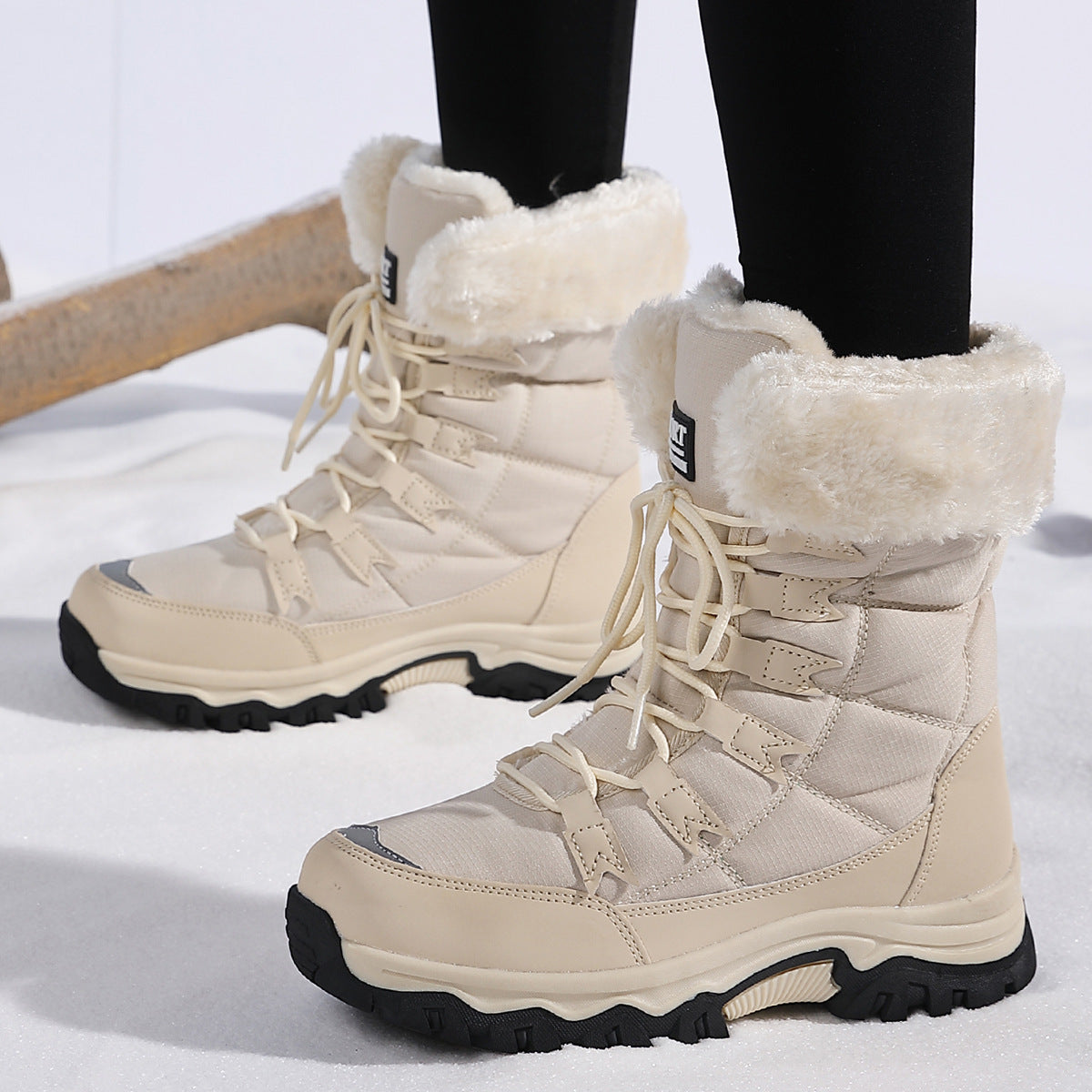 Damen Isolierte Winterstiefel mit rutschfester Sohlenkonstruktion und kuscheligem Innenfutter Fudus