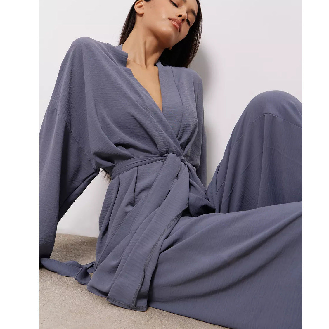 Damen Eleganter Kimono Morgenmantel