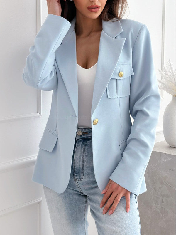 Damen Business Blazer mit eleganten Details Fudus