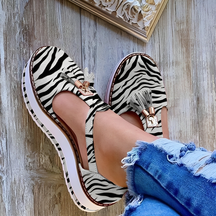 Damen Sandalen Mit Troddeln