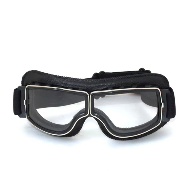 Fudus | Weinlese Leder Motorradbrille