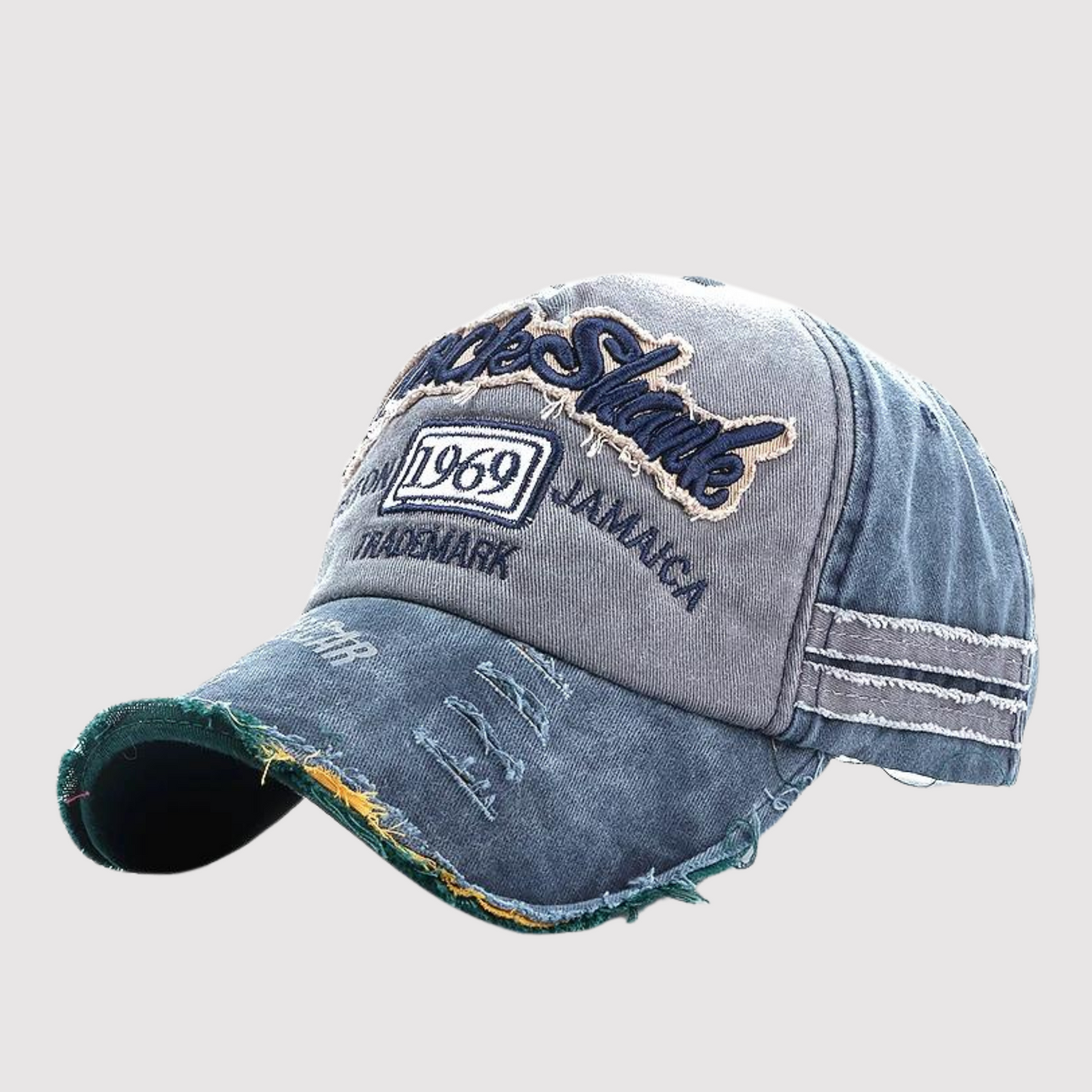 Thiago - Streetwear-Mütze aus gewaschenem Denim