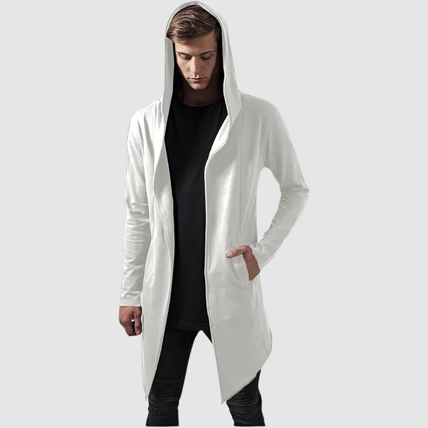 Herren Hoodiejacke mit durchgehendem Reißverschluss