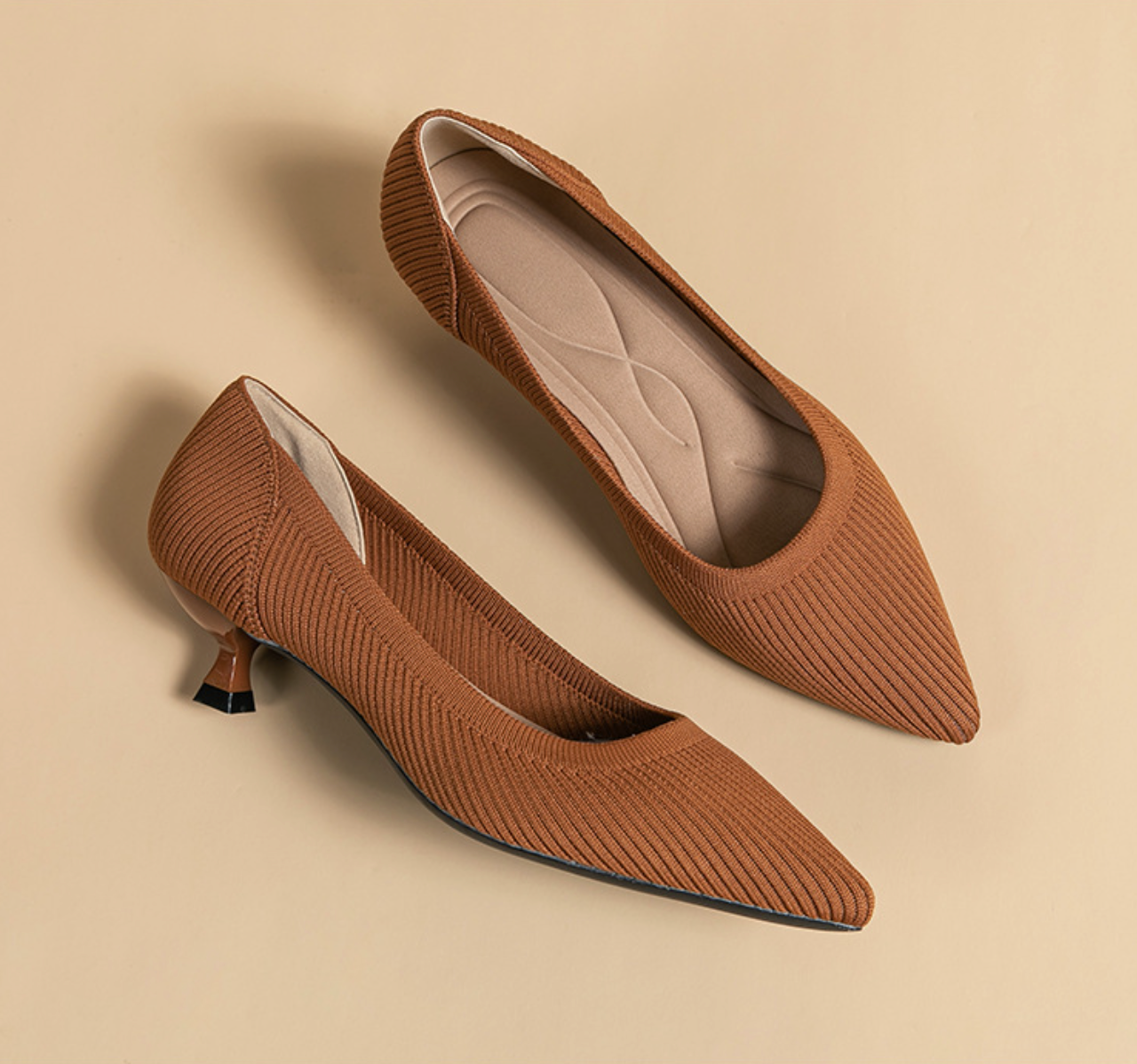 Damen Elegante Kurze Absatzschuhe