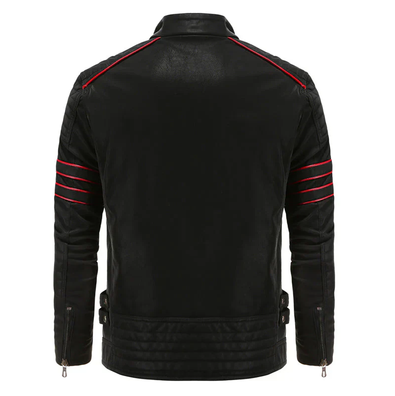 Herren Motorradlederjacke Robust