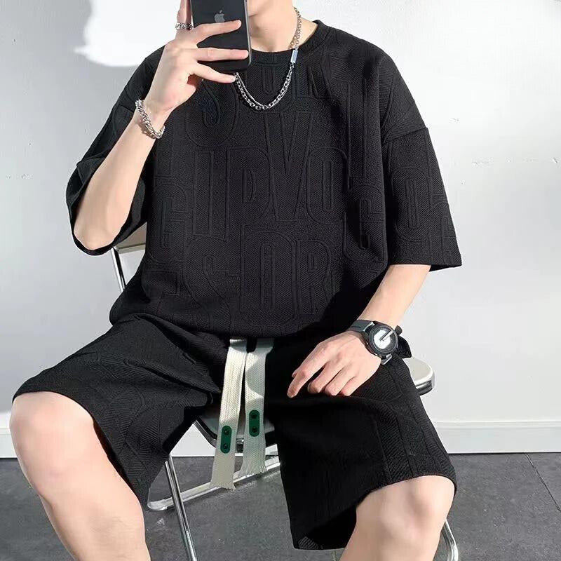 Set T-shirt Kurze Hose Komfort Herren