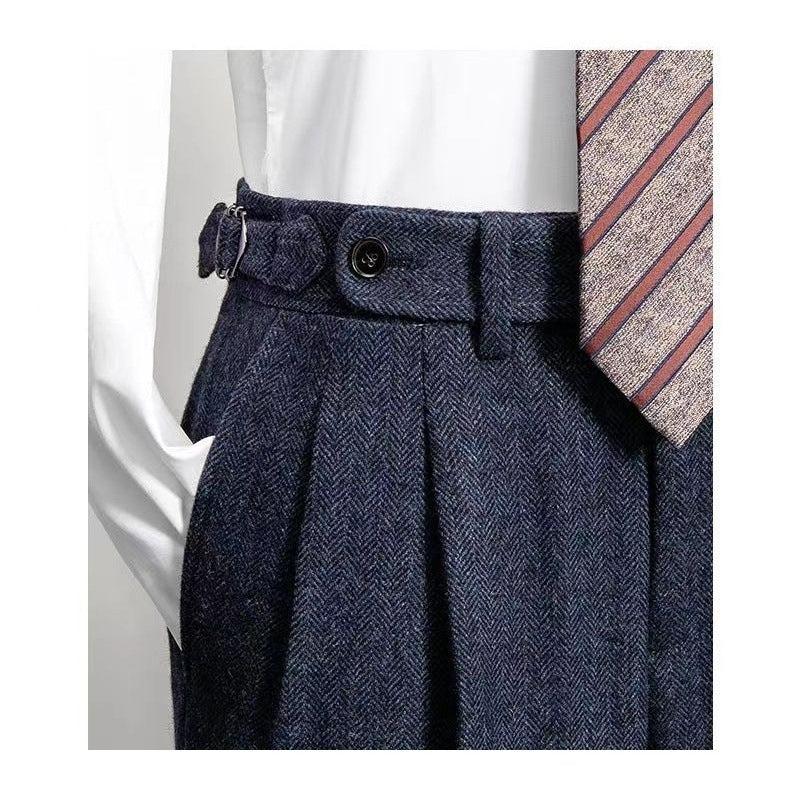 Hose Herren Freizeithose Tweed