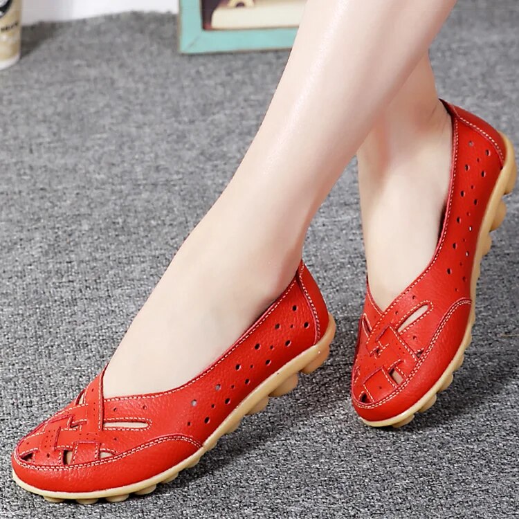 Damen Hochwertige Lederschuhe