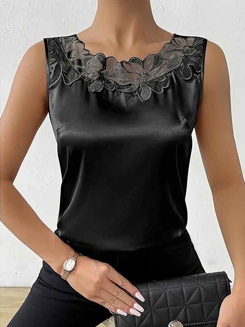 Fudus | Satin Bluse Mit Blumendetail Für Damen