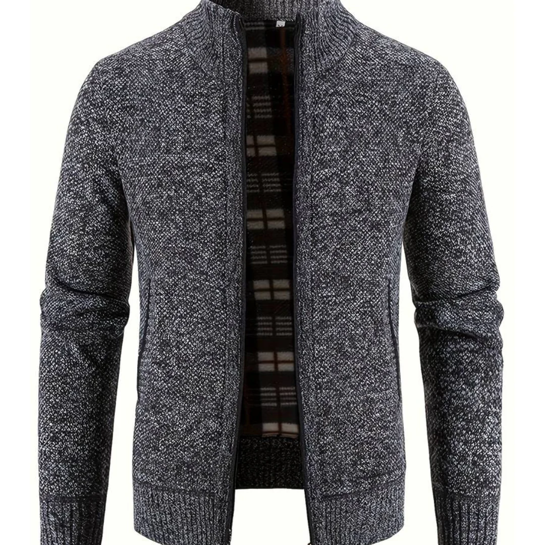 Herren Strickjacke Mit Reißverschluss Strickjacke