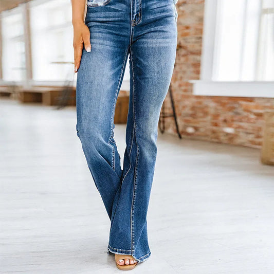 Jeans mit hoher Taille