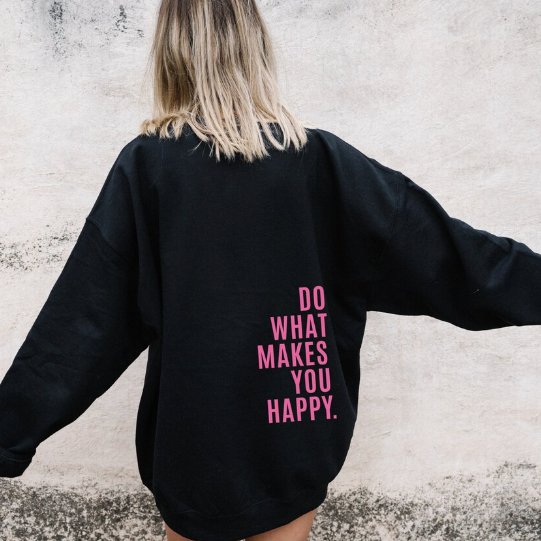 Damen Kapuzenpulli Baumwollmischung Spruch Inspirierend