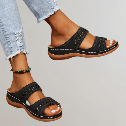 Damen Bequeme Sommerschuhe Mit Fußstütze