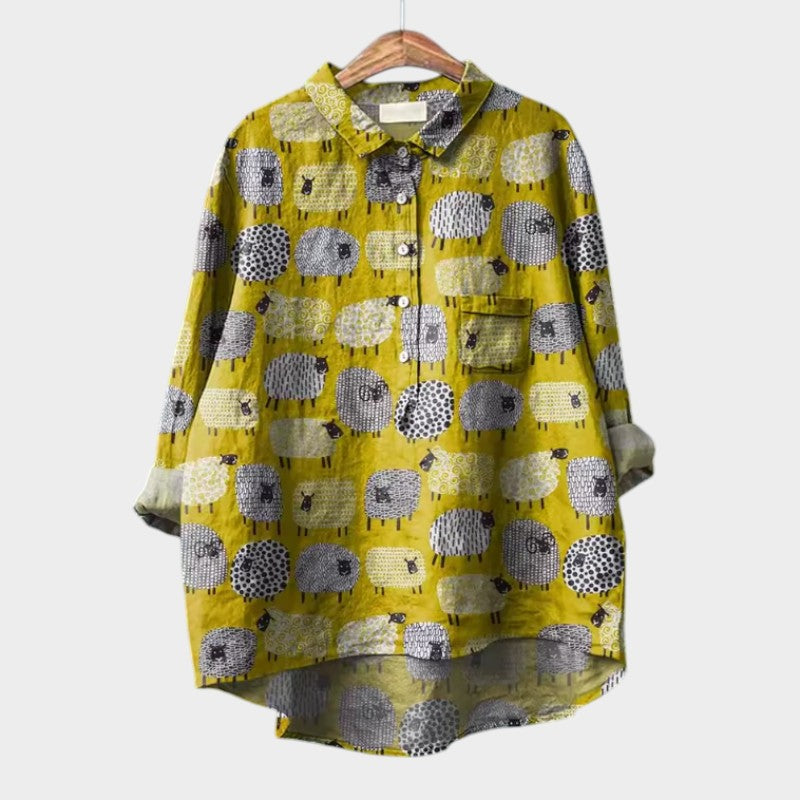 Fudus | Schicke Bluse mit Knopfleiste vorne