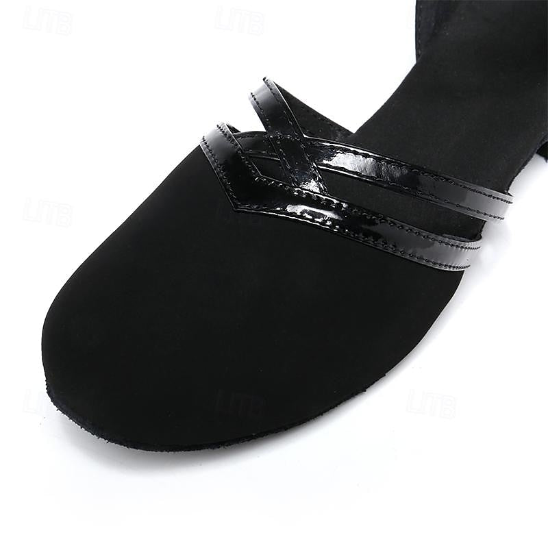 Tanzschuhe Modern Damen Wildleder Schwarz