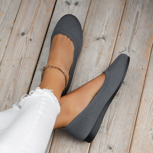Damen Orthopädische Slip On Schuhe Atmungsaktiv Leicht Komfort