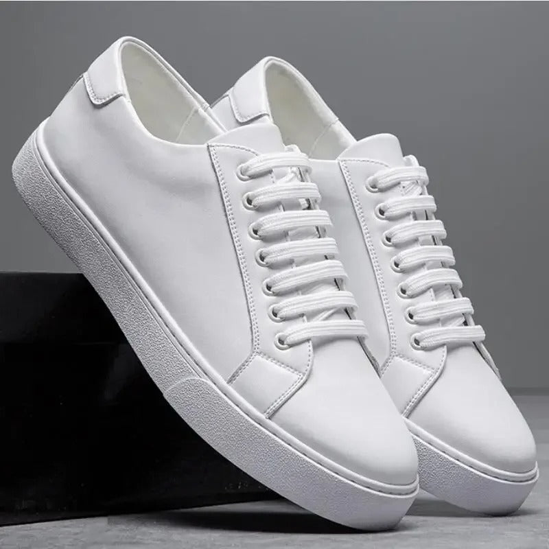Herren Sneaker Leder Elegant Bequem