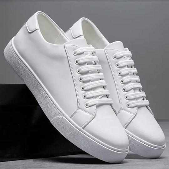 Herren Sneaker Leder Elegant Bequem