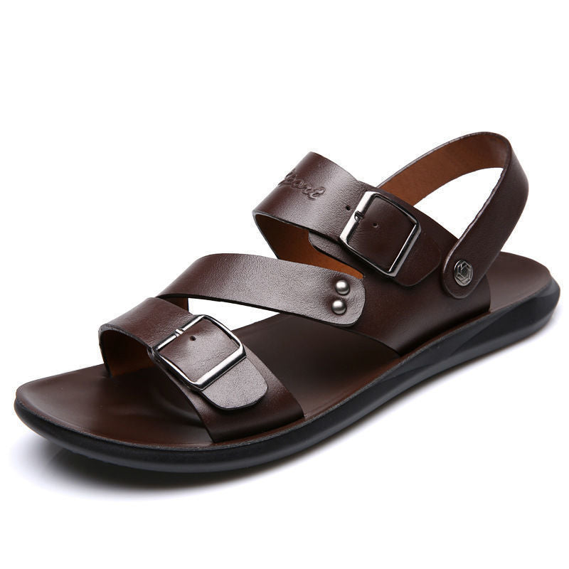 Sandalen Spaltleder Schnalle Zeitlos Komfort