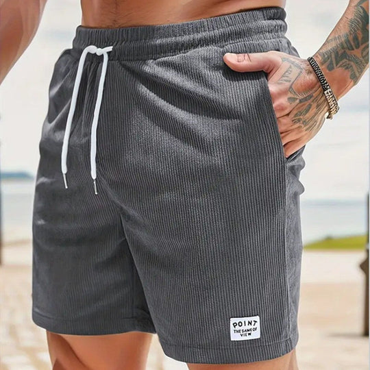 Cord Shorts Herren Schnürung Kordelzug
