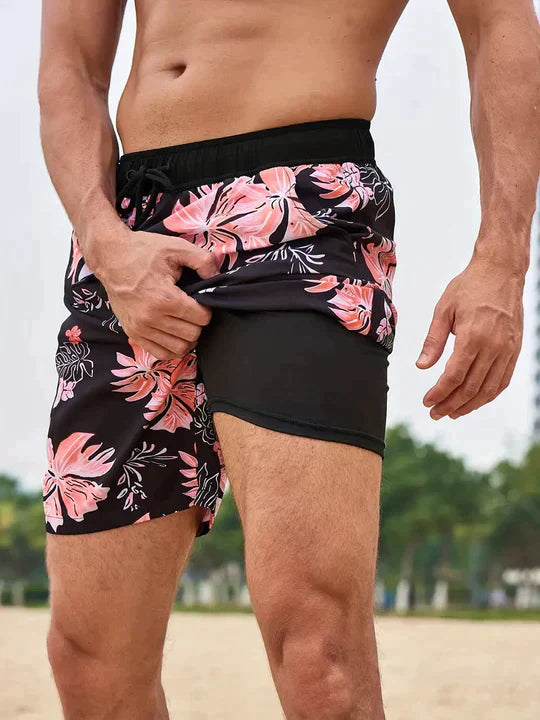 Herren Badeshorts Aus Leichtem Schnell Trocknendem Stoff