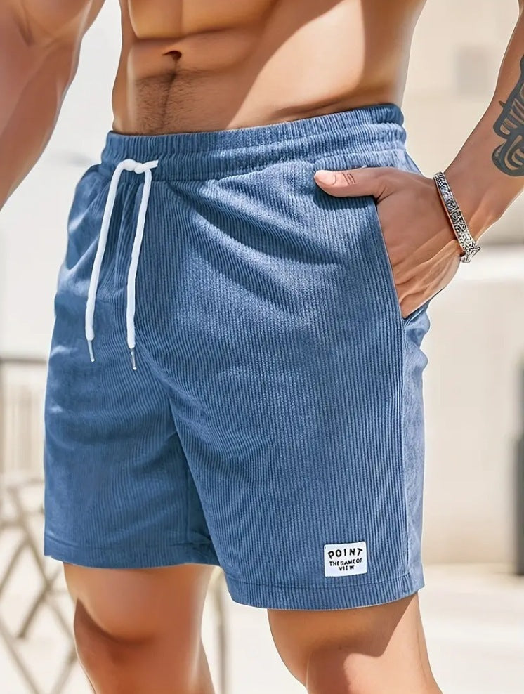 Cord Shorts Herren Schnürung Kordelzug