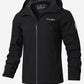 Gestreifter Windbreaker Herren Wasserdicht Mit Kapuze