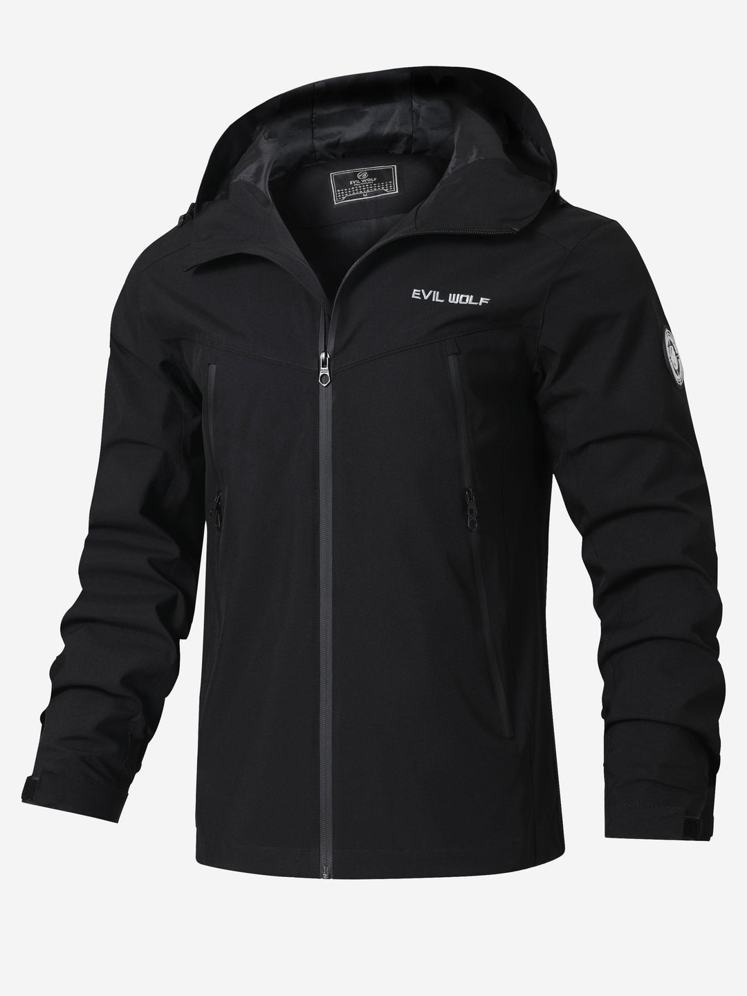 Gestreifter Windbreaker Herren Wasserdicht Mit Kapuze