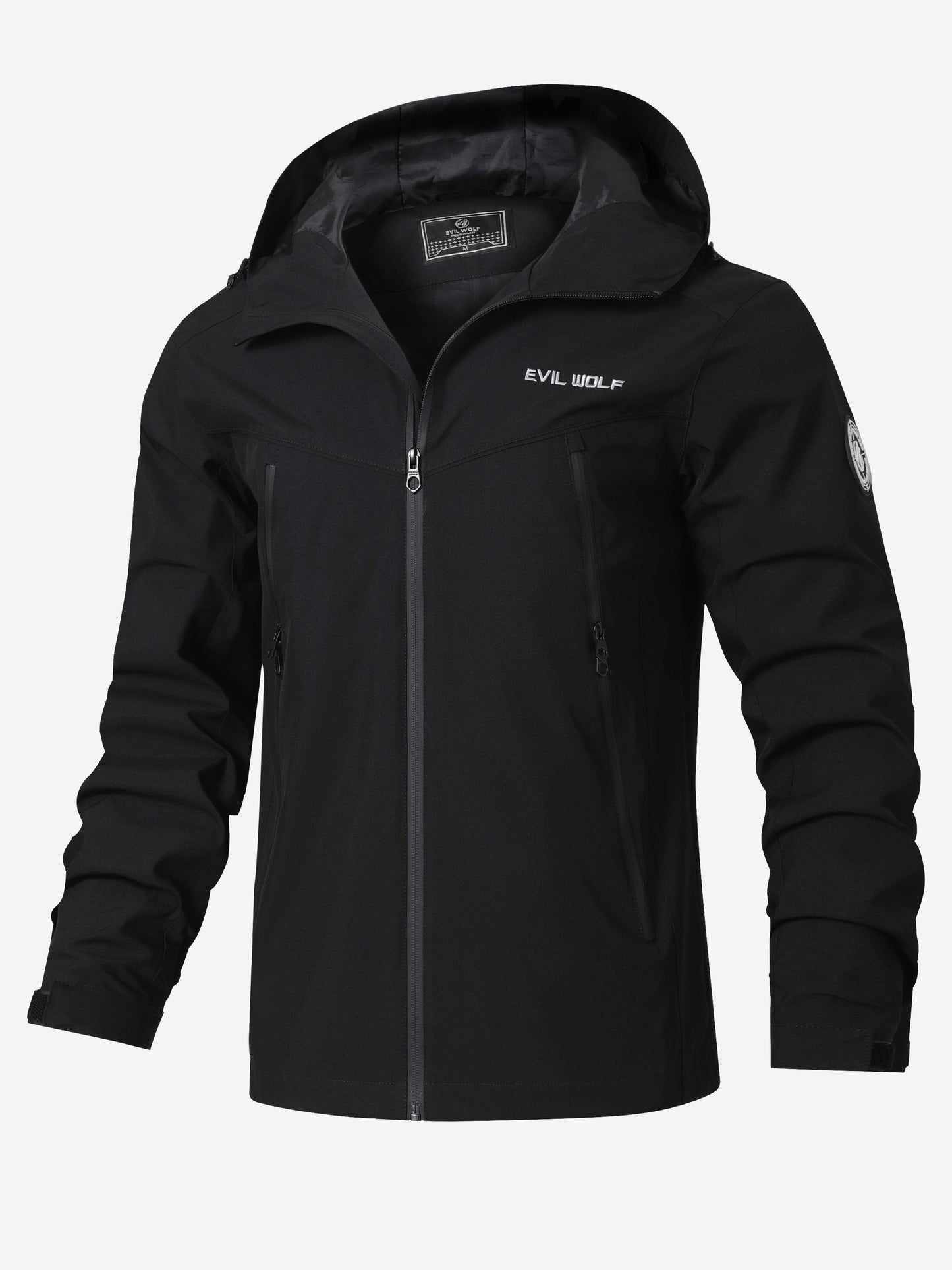 Gestreifter Windbreaker Herren Wasserdicht Mit Kapuze