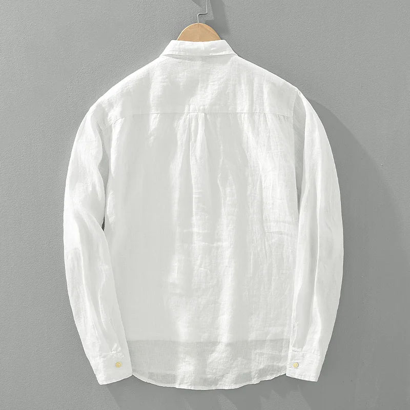 Damen Leinenhemd mit Lockerem Schnitt