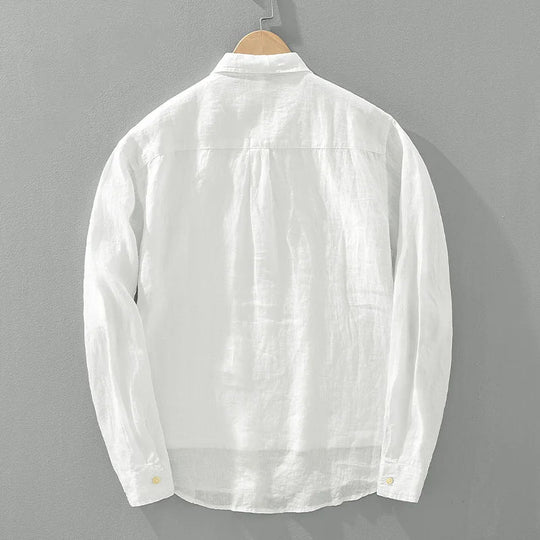 Damen Leinenhemd mit Lockerem Schnitt