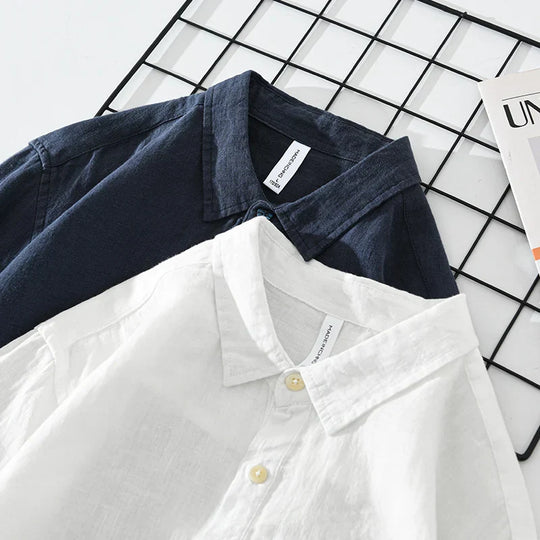 Damen Leinenhemd mit Lockerem Schnitt