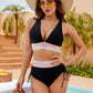 Damen Bikini mit Hoher Taille und Bauchkontrolle