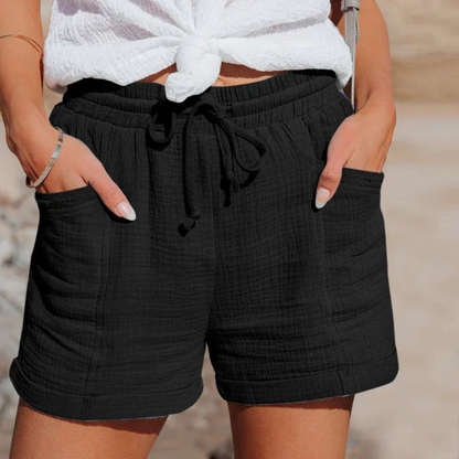 Damen Shorts Sommer Baumwoll-Musselin