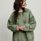 Klara's - Damen Oversized Sweatshirt in einfarbigem Design